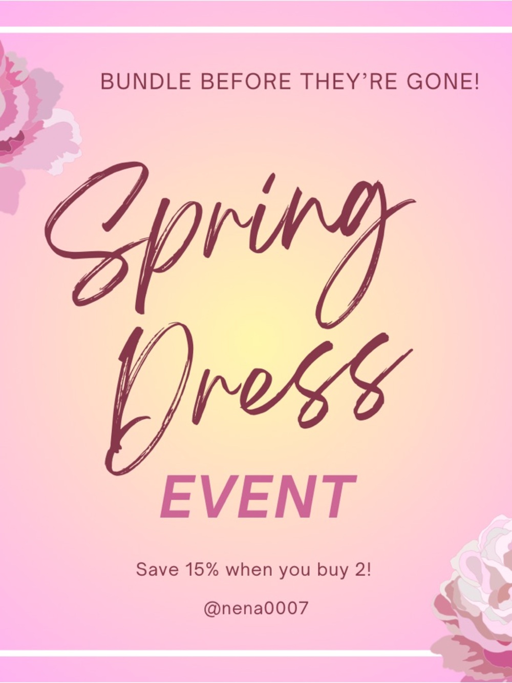 Spring Dress Event 🌸 Women’s Small - Medium!